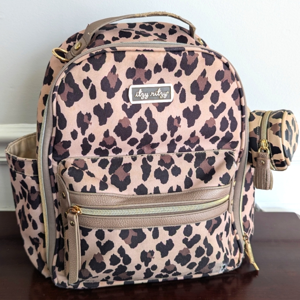Itzy Ritzy Mini Leopard Diaper Bag Backpack